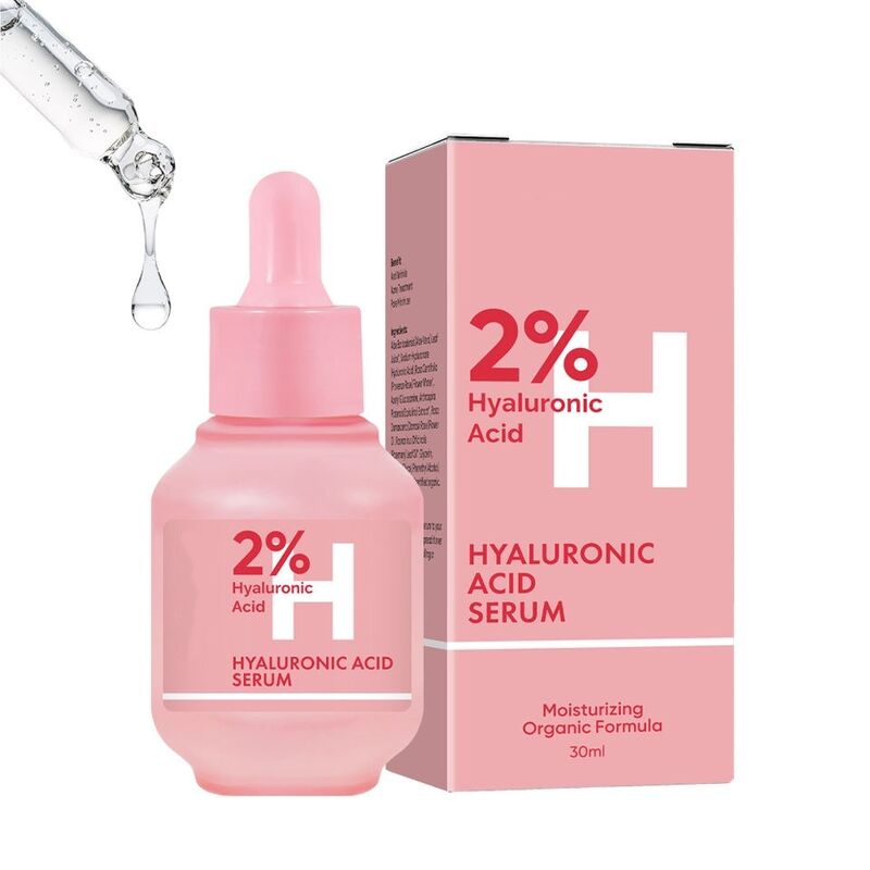 OEM ODM brand customized natural organic aloe hyaluronic acid serum moisturizing anti-aging skin care facial essence