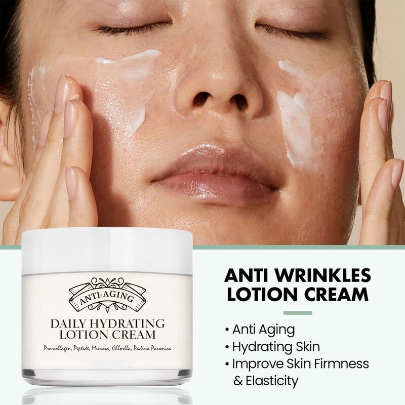 OEM ODM brand customized face cream anti-aging facial moisturizing cream lotion weight reducing natural brightening skin care products
