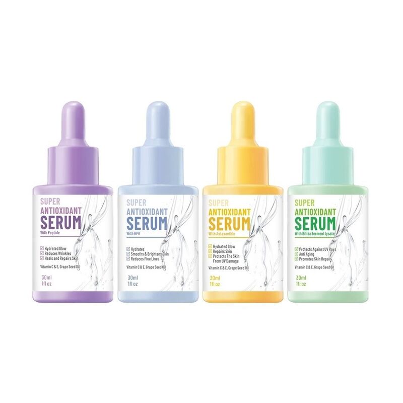 OEM ODM customized peptide retinol facial serum brand anti-aging whitening skin care facial anti wrinkle serum essence
