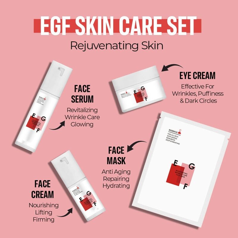 OEM ODM brand organic EGF essence Korean anti-aging essence face cream skin care product Wrinkle resistant brightening anti-aging facial skin care package