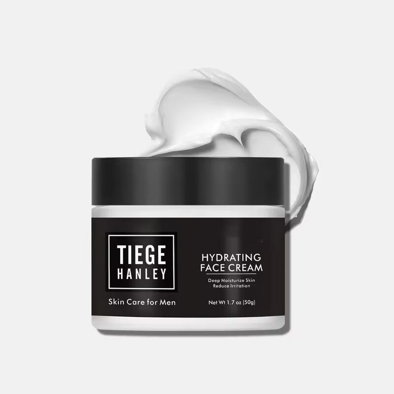 OEM ODM brand customized men's sensitive skin essence aloe herbal pure alcohol free organic anti-aging repair moisturizing face cream gentle cleanser