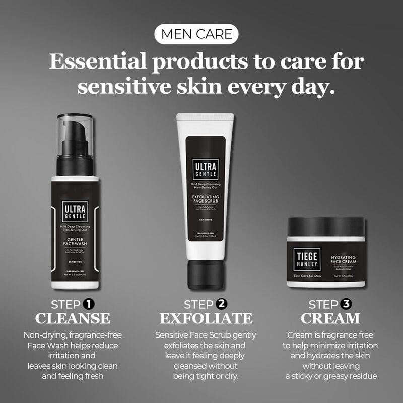 OEM ODM brand customized men's sensitive skin essence aloe herbal pure alcohol free organic anti-aging repair moisturizing face cream gentle cleanser