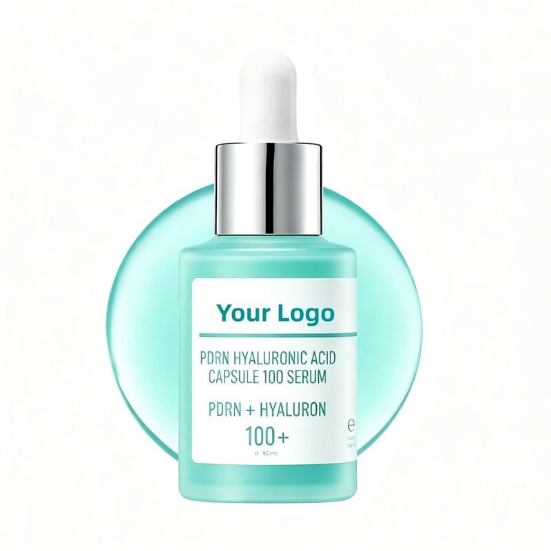 OEM ODM Korean PDRN Facial Essence Skincare Product Anti-Aging Wrinkle Hyaluronic Acid Liquid Facial Serum