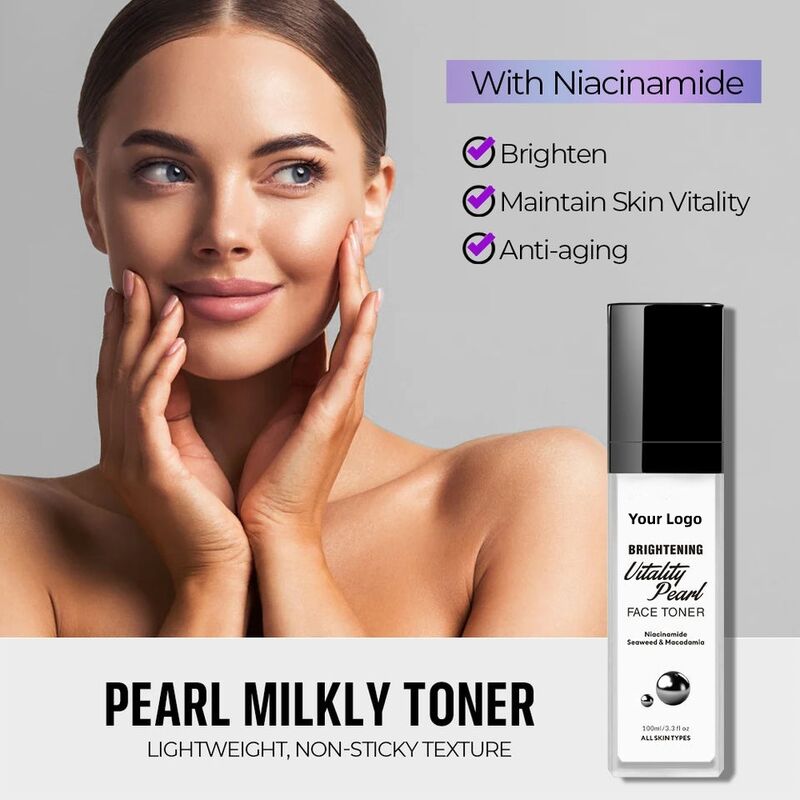 OEM ODM Korean-style skincare set with black truffle essence, pearl essence, anti-aging, moisturizing, toner, facial mask, whitening, anti-aging, firming face cream