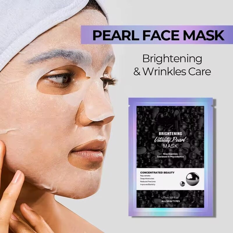 OEM ODM Korean-style skincare set with black truffle essence, pearl essence, anti-aging, moisturizing, toner, facial mask, whitening, anti-aging, firming face cream