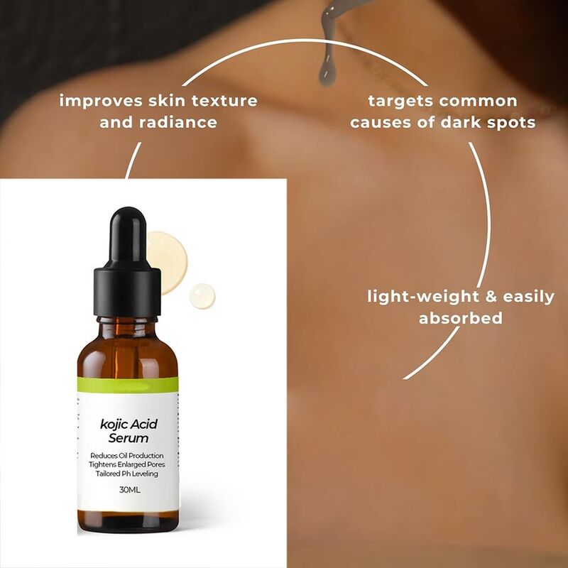 OEM ODM Brand Skincare Essence Kojic Acid Anti-Aging Brightening Facial Serum Hyaluronic Acid Vitamin C Serum Wrinkle-Resistant Korean Serum