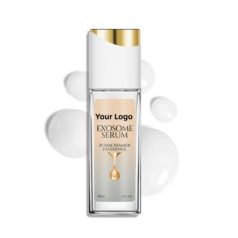OEM ODM brand organic natural anti-aging and wrinkle resistant facial skincare serum Exosome collagen hyaluronic acid moisturizing and smoothing serum