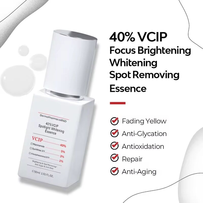 OEM ODM brand 40% VCIP Niacinemide skin care set anti-aging facial serum skin care product whitening anti wrinkle pore shrink facial essence face cream facial cleanser
