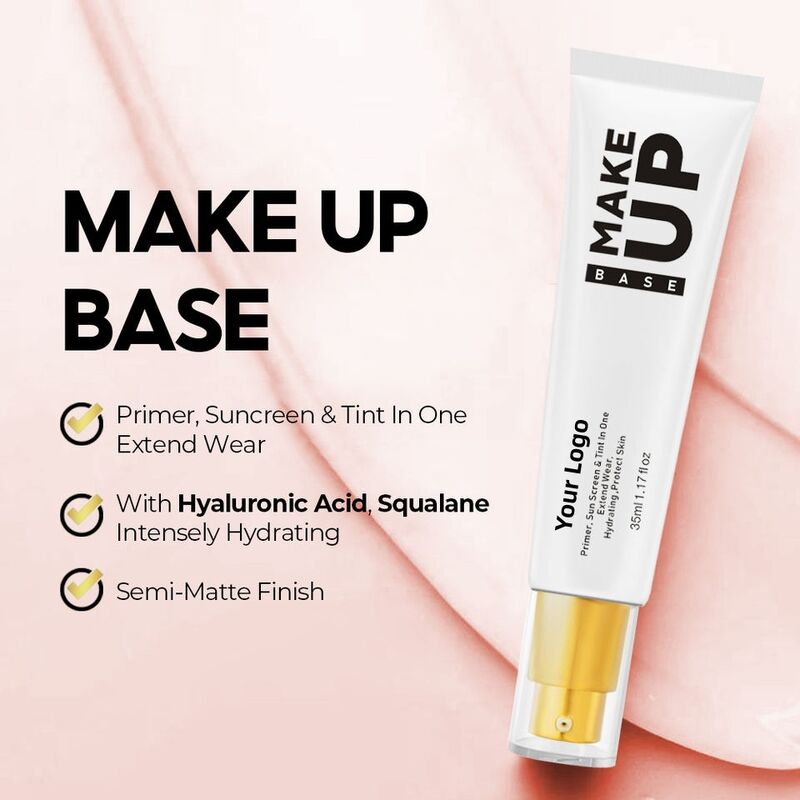 OEM ODM Cosmetics Spf 30 Makeup foundation make-up face cream Brand Custom Moisturizing&Luminescent Pore Minimizing Primer Makeup Foundation face cream