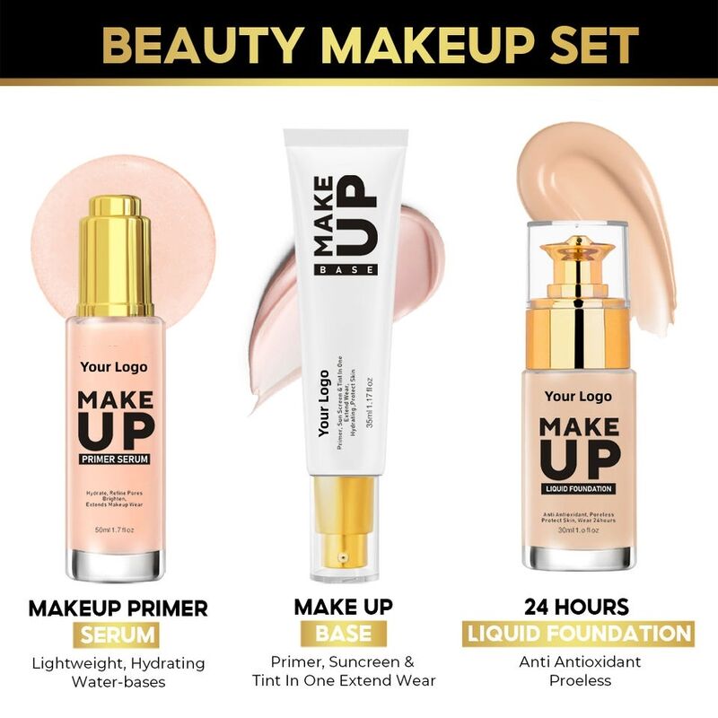 OEM ODM Cosmetics Spf 30 Makeup foundation make-up face cream Brand Custom Moisturizing&Luminescent Pore Minimizing Primer Makeup Foundation face cream