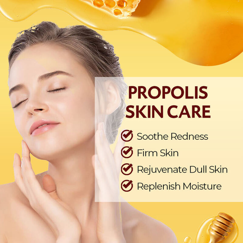 OEM ODM Propolis Skincare Set Facial Essence Brand Customized Natural Skincare Anti-Aging Wrinkle Brightening Facial Cream Mask