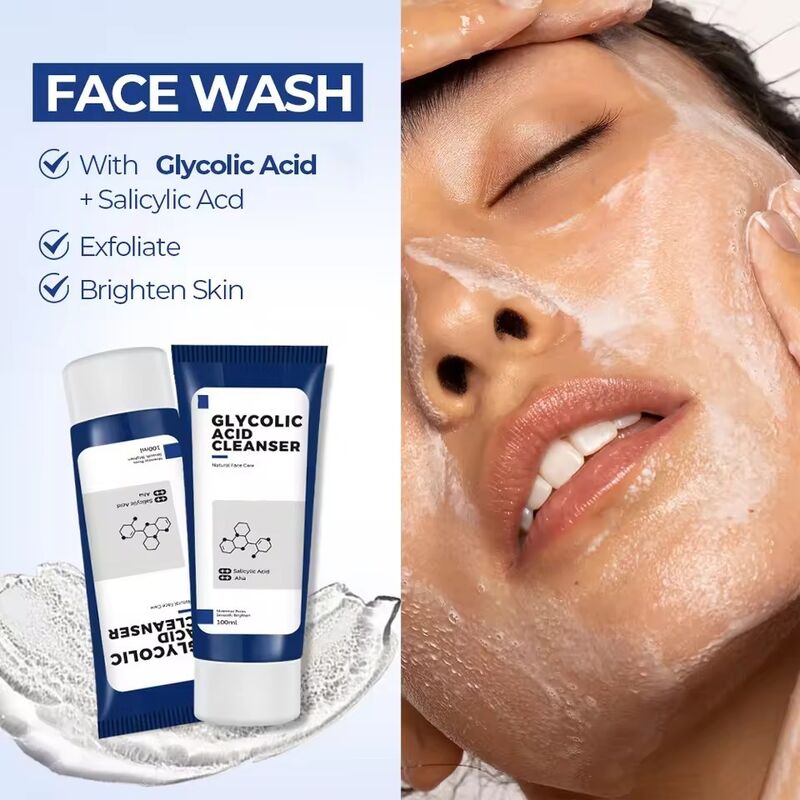 OEM ODM brand skin care set hyaluronic acid facial toner whitening acne treatment essence face cream cleanser facial cleanser moisturizing, smoothing and brightening facial essence serum