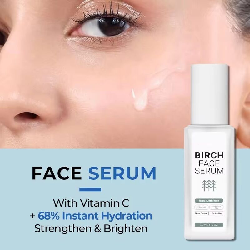 OEM ODM Brand Skin Care Set Natural Birch Juice Facial Serum Sensitive Skin Care Face Cream Collagen Anti aging Moisturizing Reddening Skin Toner Cleanser Facial Cleanser