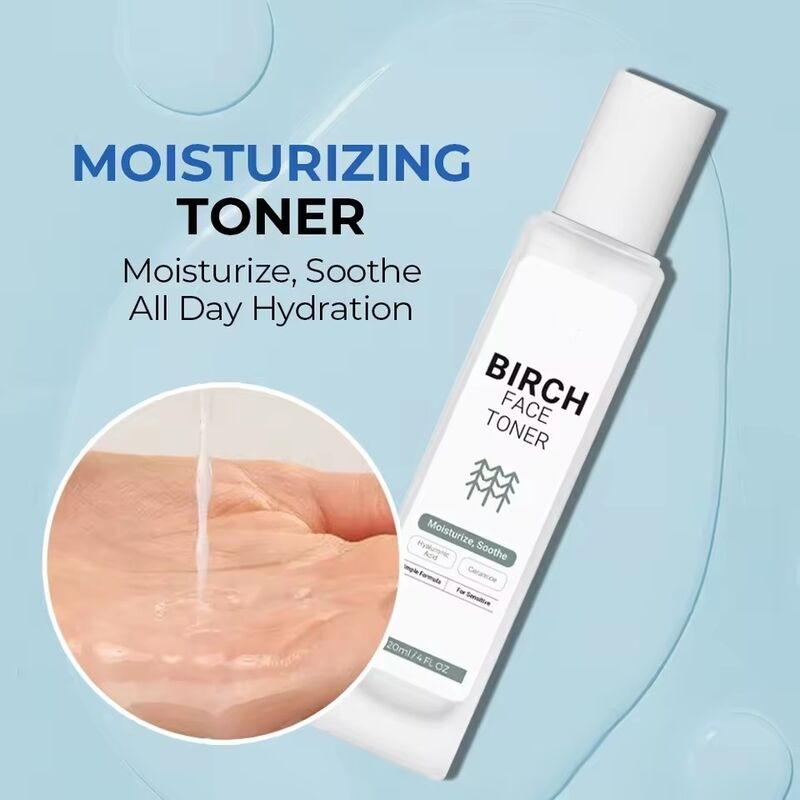 OEM ODM Brand Skin Care Set Natural Birch Juice Facial Serum Sensitive Skin Care Face Cream Collagen Anti aging Moisturizing Reddening Skin Toner Cleanser Facial Cleanser