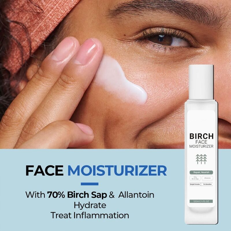 OEM ODM Brand Skin Care Set Natural Birch Juice Facial Serum Sensitive Skin Care Face Cream Collagen Anti aging Moisturizing Reddening Skin Toner Cleanser Facial Cleanser
