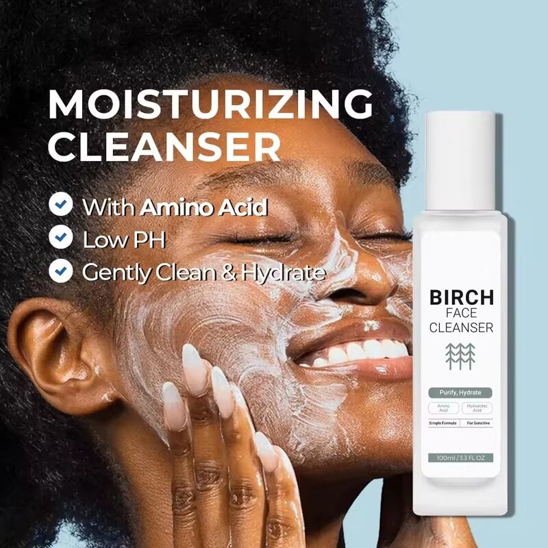 OEM ODM Brand Skin Care Set Natural Birch Juice Facial Serum Sensitive Skin Care Face Cream Collagen Anti aging Moisturizing Reddening Skin Toner Cleanser Facial Cleanser