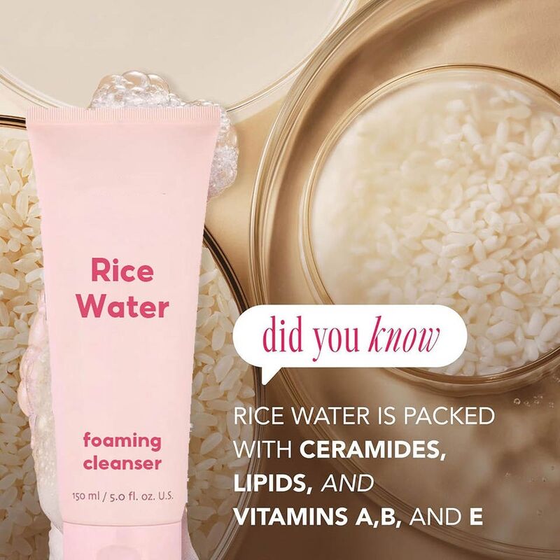 OEM ODM Rice Skincare Facial Cleanser Korean Brand Skincare Product Gentle Cleaning Moisturizing Brightening Facial Cleanser