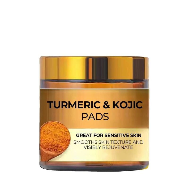 OEM ODM brand customized cleansing pad facial mask turmeric kojic acid skin care brightening salicylic acid exfoliating black spot remover cleansing toner pad