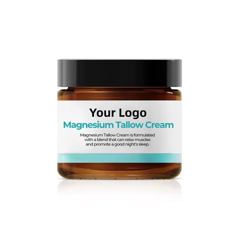 OEM ODM Brand Beauty and Skincare Products Natural Beef Fat Magnesium Relaxing Moisturizing Facial Body Foot Facial Moisturizing Cream Fragrance
