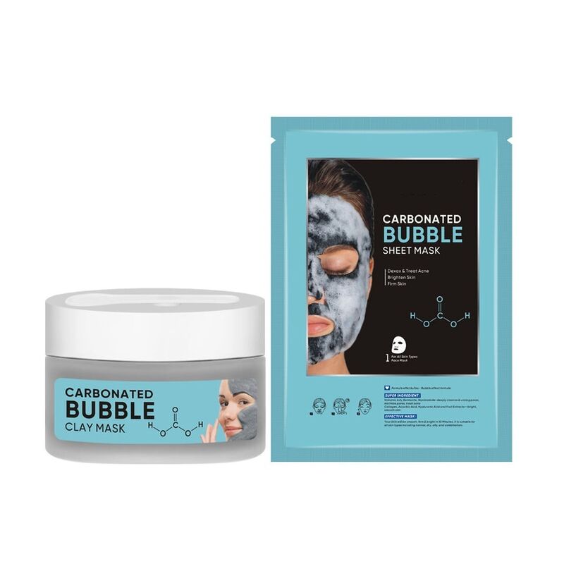 OEM ODM brand skin care set Vitamin c injection carbonated foam facial mask anti acne oil control facial mask skin care and beauty facial mask