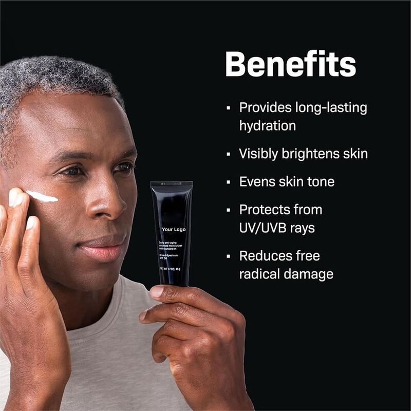 OEM ODM Sun Protection 5-in-1 Anti Aging Brightening Moisturizing Whitening Color Sunscreen Spf 50