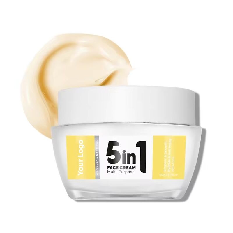 OEM ODM 5 in 1 face cream Natural skin care whitening anti-aging wrinkle brightening face cream