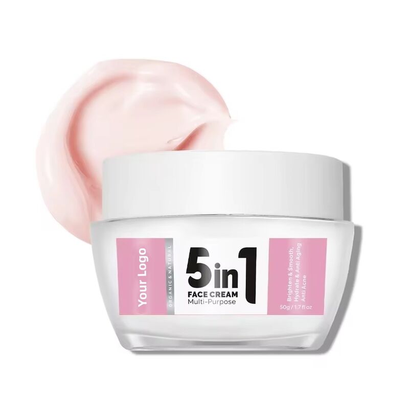 OEM ODM 5 in 1 face cream Natural skin care whitening anti-aging wrinkle brightening face cream