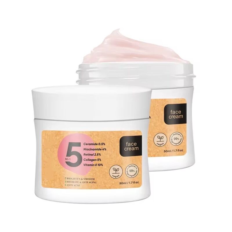 OEM ODM Korean Organic Skin Care 5 in 1 Urosin Collagen Anti aging Whitening Skin Brightening face cream