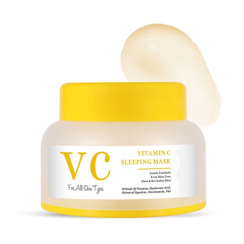 OEM ODM Skincare Set Private Label Vitamin C Brightening Glow VC Facial Cleanser Cream Body Wash Sleeping Mask Skincare Kit