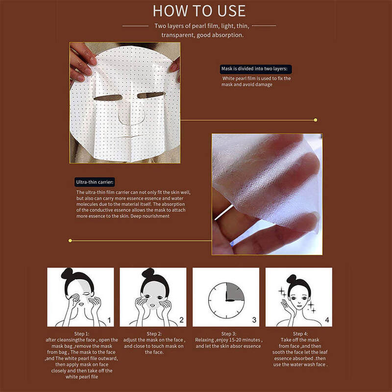 OEM ODM Brand Snail Skin Care Vitamin C facial mask Anti aging Whitening Spot Whitening Facial facial mask