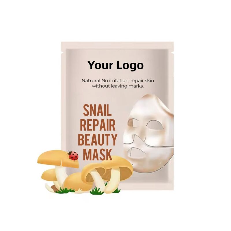 OEM ODM Brand Snail Skin Care Vitamin C facial mask Anti aging Whitening Spot Whitening Facial facial mask
