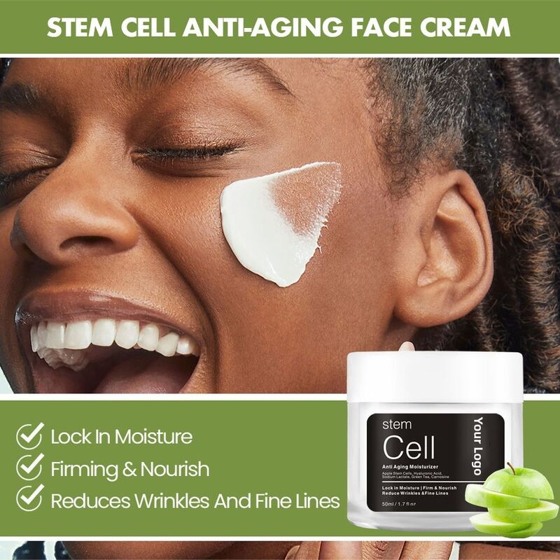 OEM ODM Korean brand organic skin care product set anti fine lines and wrinkles firming essence to enhance apple stem cell facial moisturizing cream