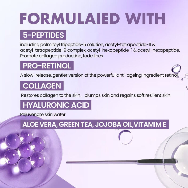 OEM ODM brand beauty products collagen peptides retinol facial serum skincare whitening hydration anti-aging facial serum