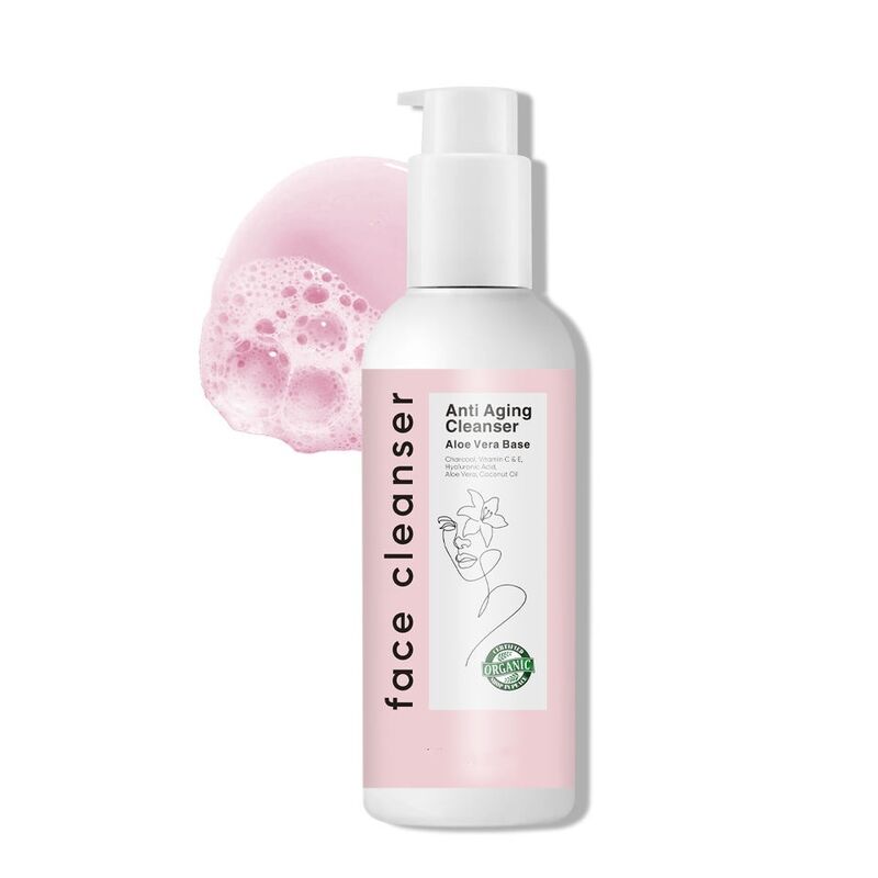 OEM ODM Organic Aloe Anti aging Cleanser Deep Makeup Refreshing Cleanser gel Jelly Facial Cleanser