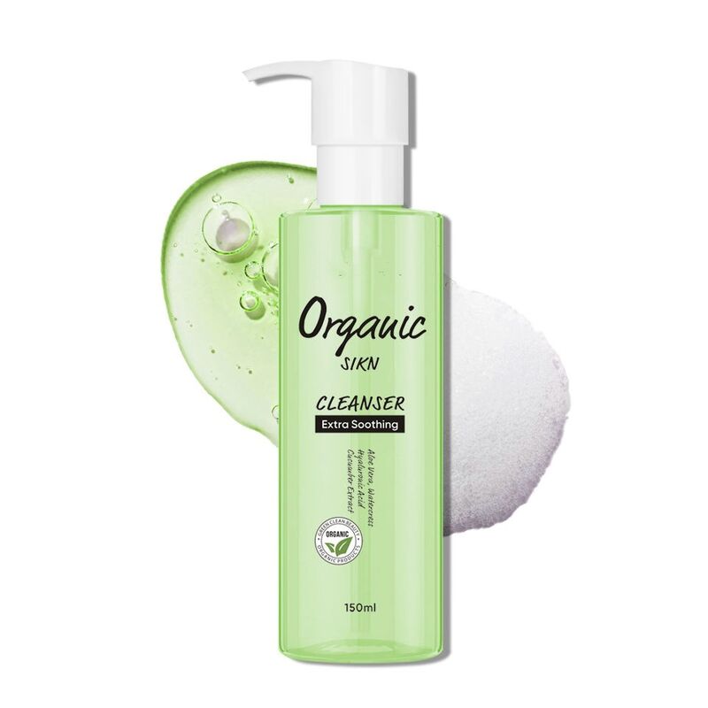 OEM ODM organic aloe vera facial cleanser for soothing redness, acne treatment, moisturizing, smoothing, makeup removal, facial cleanse