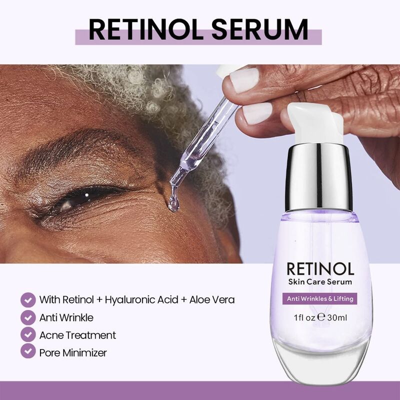 OEM ODM brand vegetarian serum skin care product anti-aging, reducing wrinkles, tightening, improving facial firmness, female facial essence