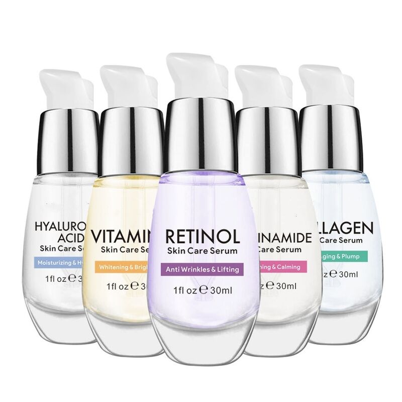 OEM ODM skin care product pure serum anti-aging whitening moisturizing Vc nicotinamide collagen skin care essence