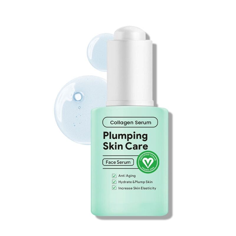 OEM ODM collagen pure vegetarian serum skin care product Anti aging plump anti wrinkle moisturizing facial essence