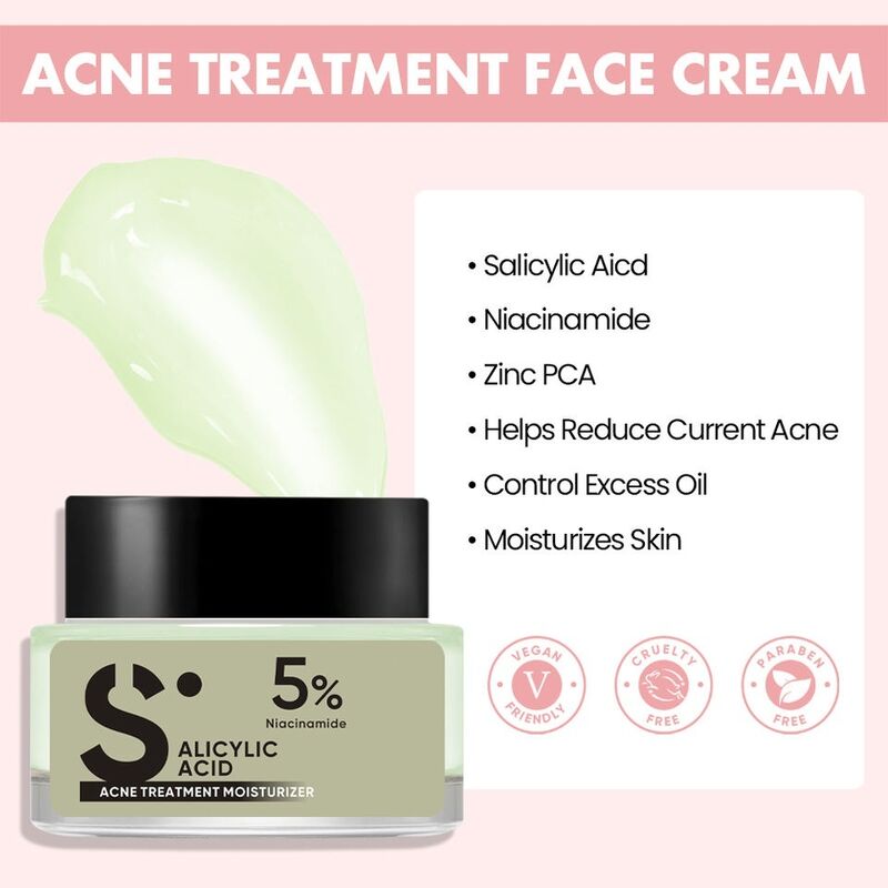 OEM ODM Brand Customized Face Cream Vegan Anti-Acne Cream with Retinol Anti-Wrinkle Skincare Moisturizing Facial Lotion