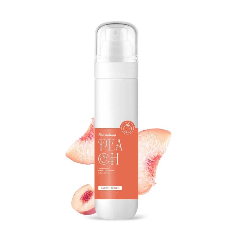 OEM ODM Cosmetics Beauty Organic Skincare Facial Toner Fresh Pore Tightening Product Peach Skincare Facial Toner Skin Mist