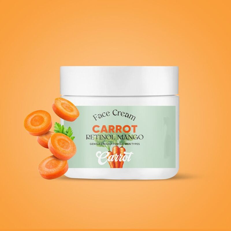 OEM ODM customized whitening skin care products face cream anti-aging whitening carrot vitamin c retinol facial moisturizing cream