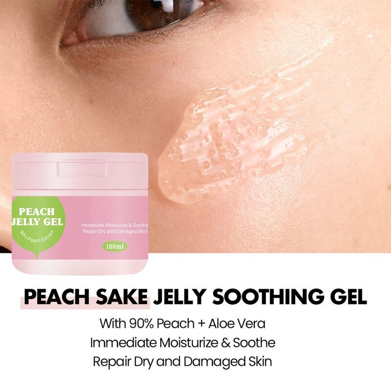 OEM ODM Korean Beauty Organic Skin Care facial mask Vitamin c Injected Peach Crystal Jelly Hyaluronic Acid Firming facial mask