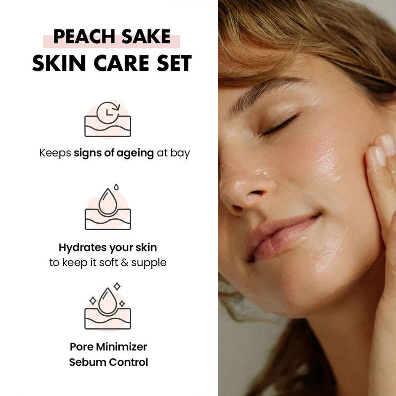 OEM ODM Korean Brand Cosmetics Organic Skincare Facial Refreshing Toner Pore Tightening Product Peach Skincare Facial Toner