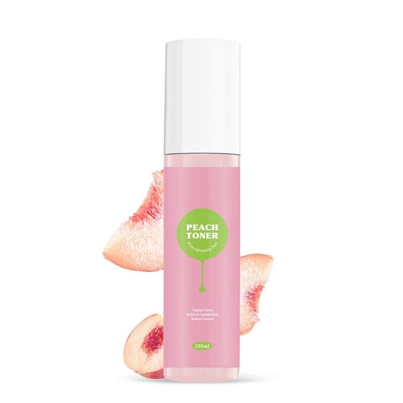 OEM ODM Korean Brand Cosmetics Organic Skincare Facial Refreshing Toner Pore Tightening Product Peach Skincare Facial Toner