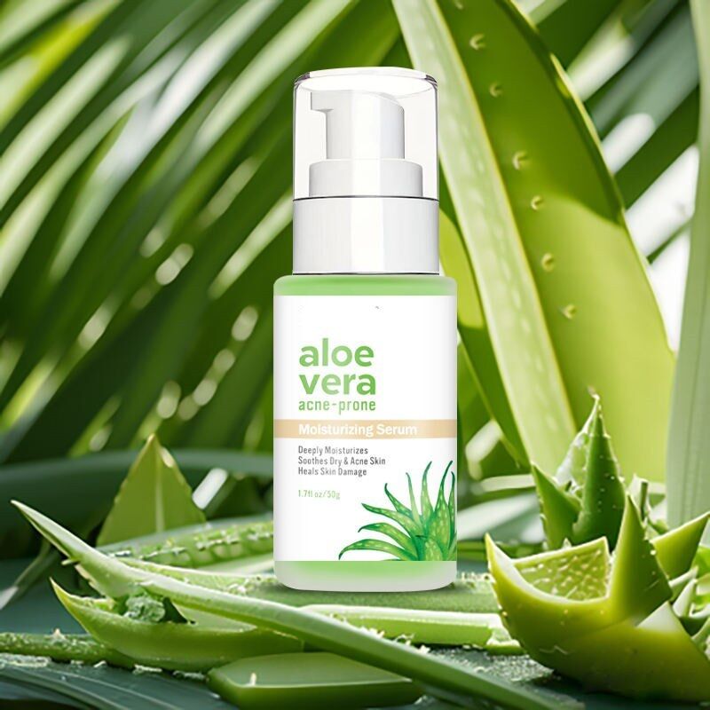 OEM ODM Korean Organic Facial Skin Care essence Facial Soothing Anti aging Aloe Vera Skin Care Product Facial Anti wrinkle Serum
