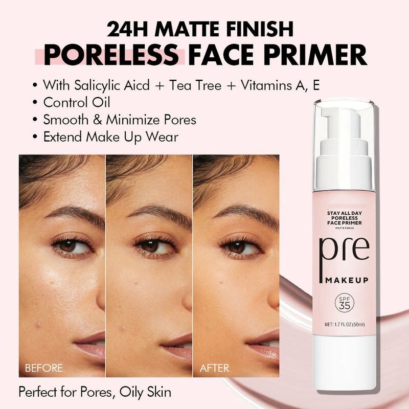 OEM ODM Spf 35 Makeup Base Anti oxygen foundation make-up Facial Primer Moisturizing Pore Minimizing Makeup Primer lotion Cream