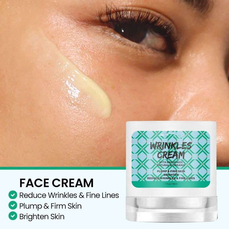 OEM ODM Anti aging face cream Organic Natural Skin Care Bakuqier Hyaluronic Acid Anti wrinkle Firming face cream