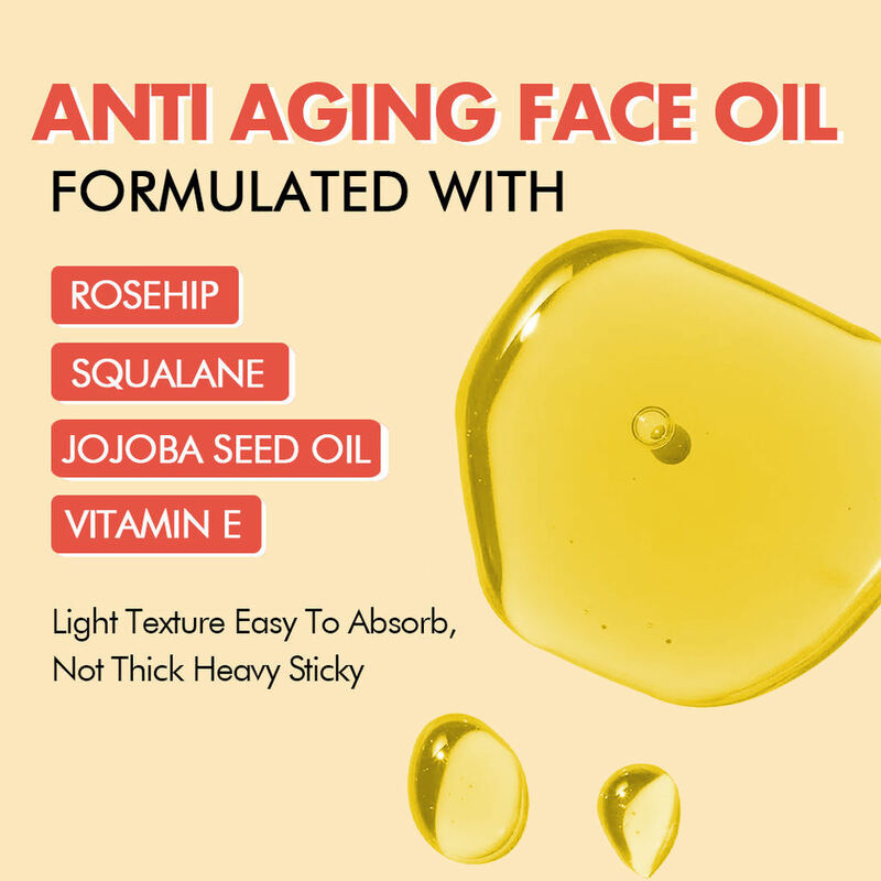 OEM ODM anti-aging skin care facial essence oil private label Organic skin care product Rosehip anti wrinkle plump facial whitening oil