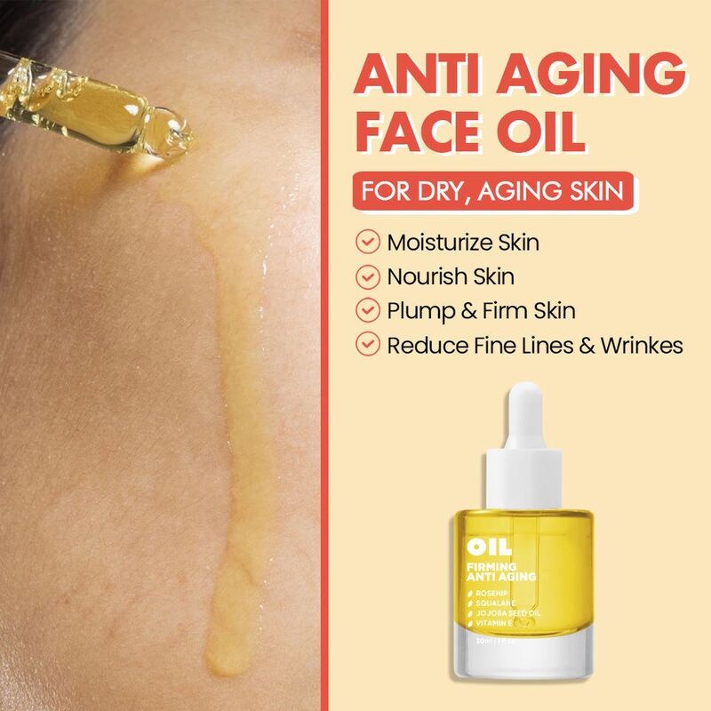OEM ODM anti-aging skin care facial essence oil private label Organic skin care product Rosehip anti wrinkle plump facial whitening oil
