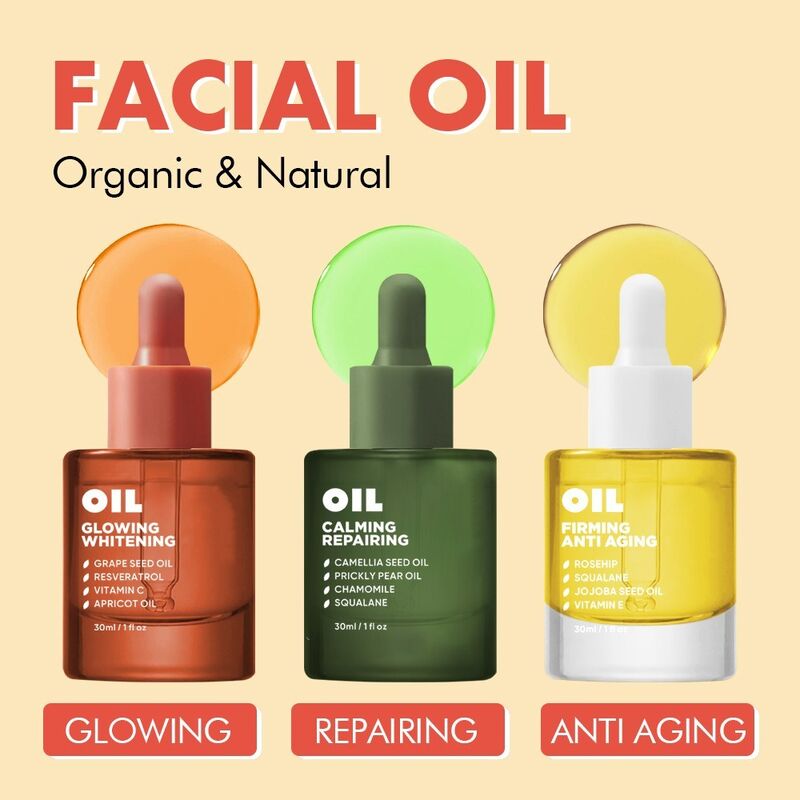 OEM ODM Korean brand customized anti-aging skin care essence oil organic skin care product Rosehip firming anti wrinkle facial whitening oil